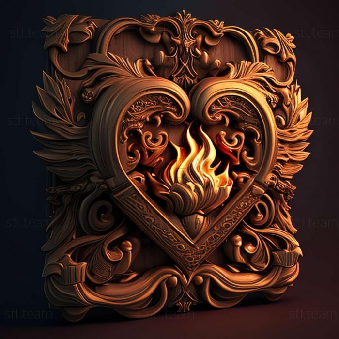 3D model Vandal Hearts Flames of Judgment game (STL)